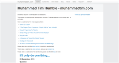 Desktop Screenshot of muhammadtim.com